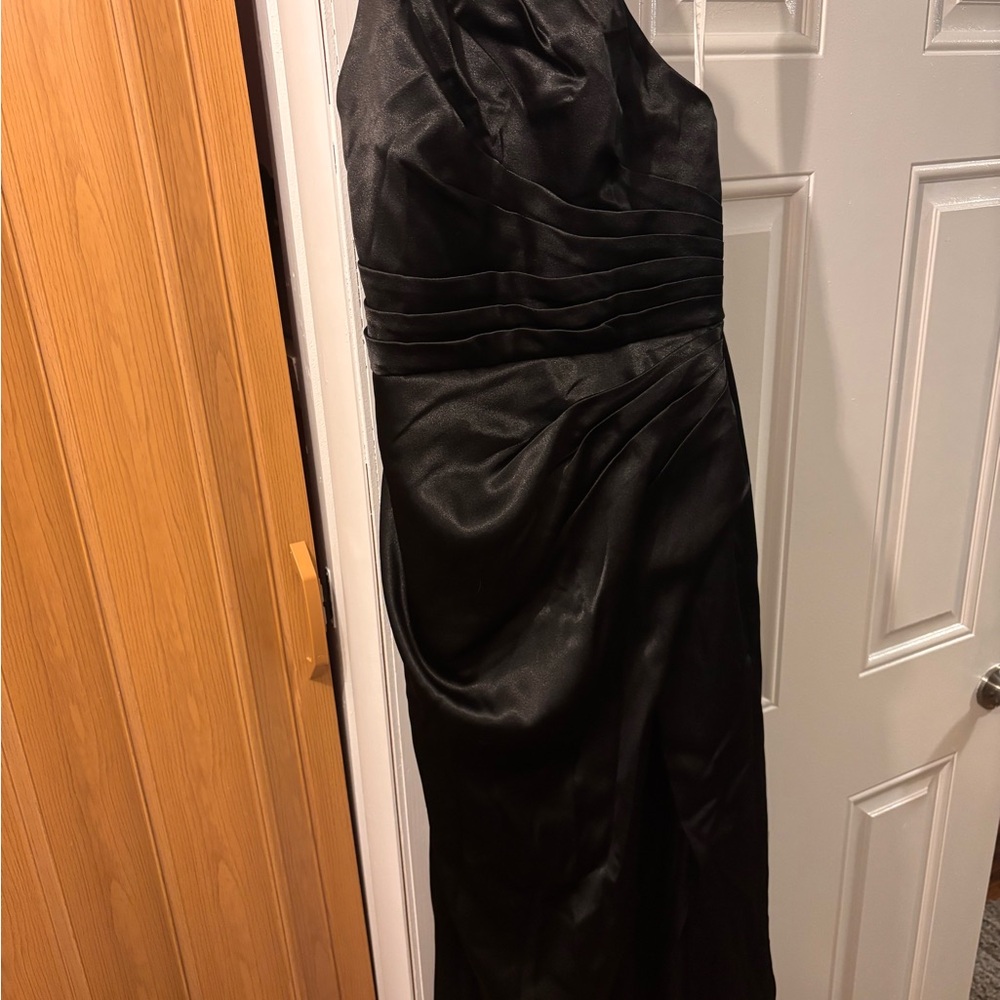 Azazie High Neck Black Dress